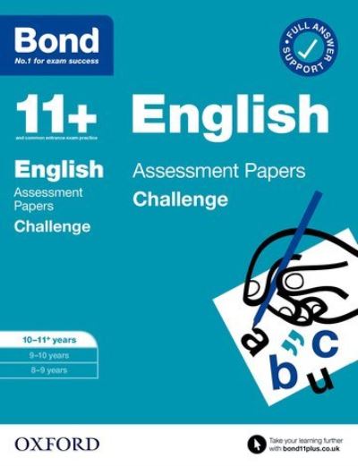 Cover for Sarah Lindsay · Bond 11+: Bond 11+ English Challenge Assessment Papers 10-11 years: Ready for the 2025 exam - Bond 11+ (Paperback Book) (2021)