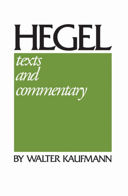 Cover for W. G. Hegel · Hegel (Hardcover Book) (2022)