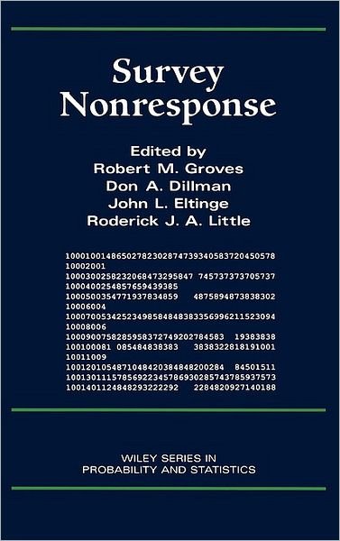 Cover for RM Groves · Survey Nonresponse - Wiley Series in Survey Methodology (Inbunden Bok) (2001)