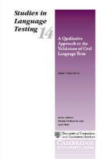 Cover for University of Cambridge Local Examinations Syndicate · A Qualitative Approach to the Validation of Oral Language Tests - Studies in Language Testing (Gebundenes Buch) (2002)