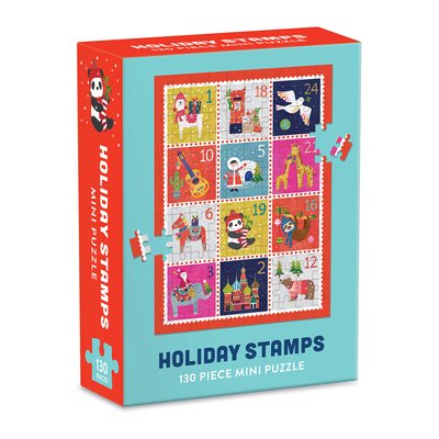 Cover for Galison · Holiday Stamps Mini Puzzle (GAME) (2020)
