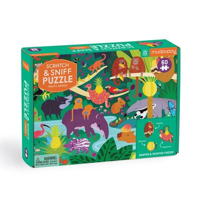 Fruity Jungle 60 Piece Scratch and Sniff Puzzle - Mudpuppy - Board game - Galison - 9780735375277 - September 29, 2022