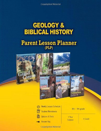 Cover for Master Books · Geology &amp; Biblical History Parent Lesson Planner (Paperback Book) (2013)