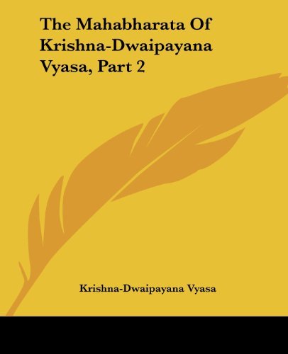 Cover for Krishna-dwaipayana Vyasa · The Mahabharata of Krishna-dwaipayana Vyasa, Part 2 (Paperback Book) (2004)