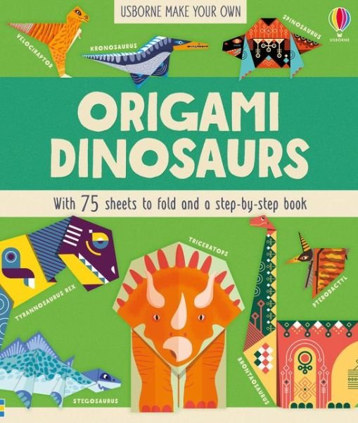 Origami Dinosaurs - Lucy Bowman - Bøker - Usborne Publishing Ltd - 9781474956277 - 1. november 2018