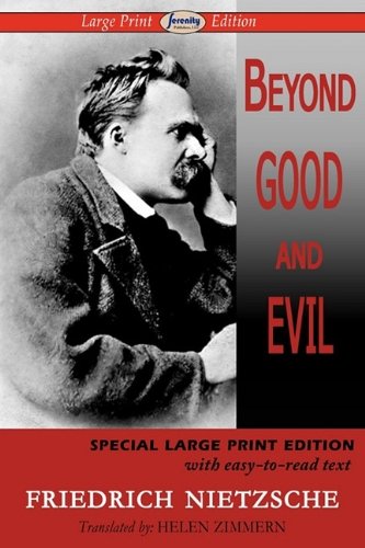 Cover for Friedrich Nietzsche · Beyond Good and Evil (Paperback Bog) [Large Print, Large Type edition] (2010)