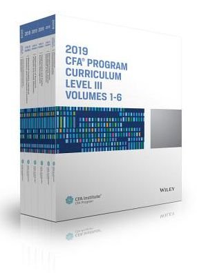 Cover for CFA Institute · CFA Program Curriculum 2019 Level III Volumes 1-6 Box Set - CFA Curriculum 2019 (Paperback Bog) (2018)