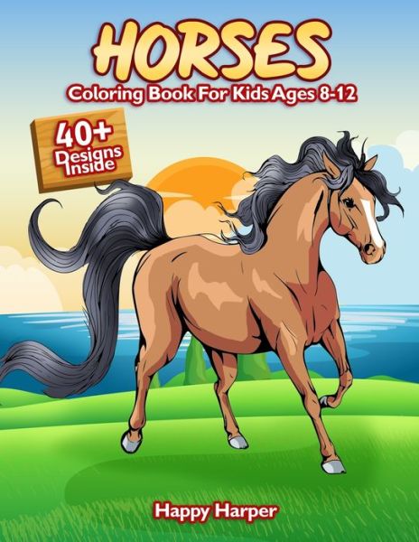 Cover for Harper Hall · Horses Coloring Book (Pocketbok) (2020)