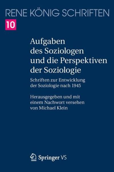 Cover for König · Aufgaben des Soziologen und die P (Buch) (2016)