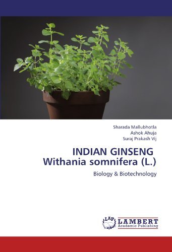 Cover for Suraj Prakash Vij · Indian Ginseng   Withania Somnifera (L.): Biology &amp; Biotechnology (Pocketbok) (2012)