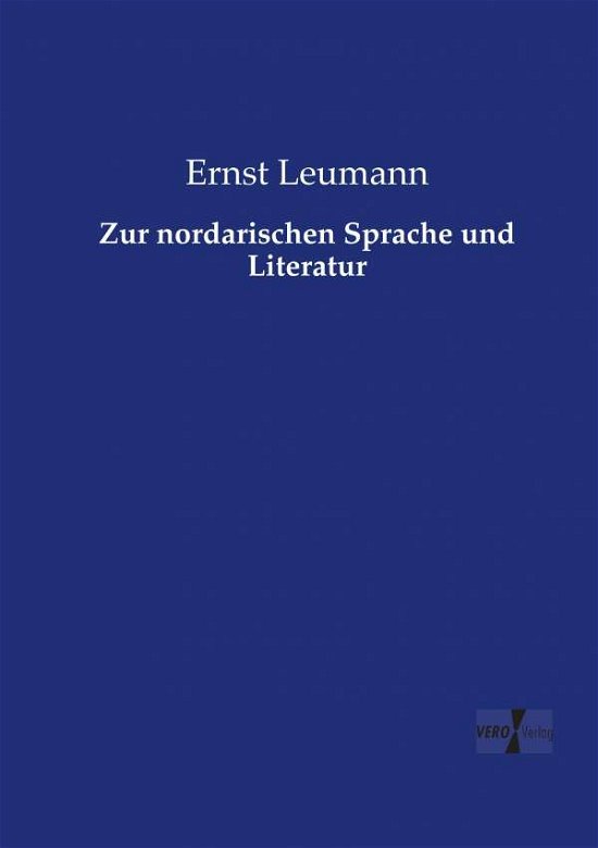 Cover for Leumann · Zur nordarischen Sprache und Li (Bog) (2019)