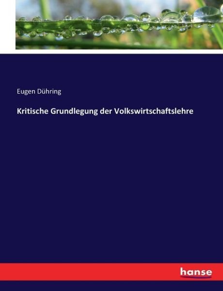Cover for Dühring · Kritische Grundlegung der Volks (Book) (2022)