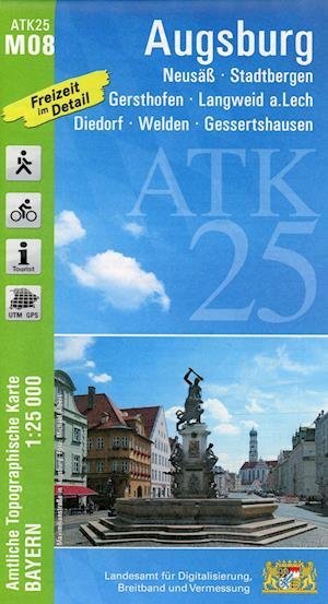 Cover for LDBV Bayern · Augsburg 1 : 25 000 (Kort) (2021)