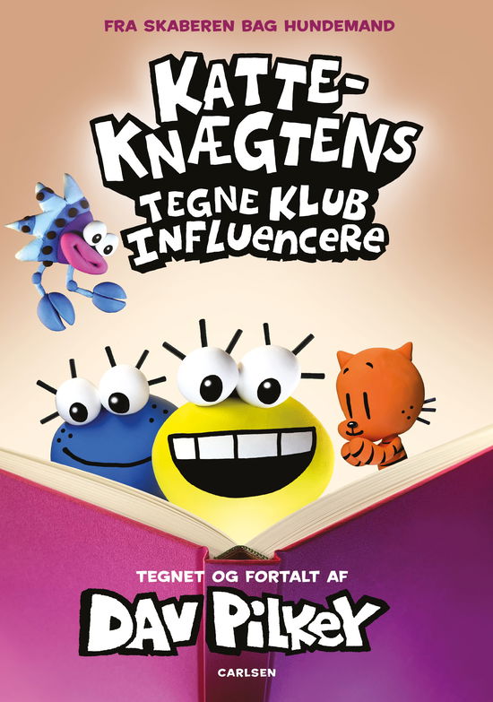 Cover for Dav Pilkey · Katte-Knægtens Tegneklub: Katte-Knægtens Tegneklub  (5) Influencere (Gebundesens Buch) [1. Ausgabe] (2025)