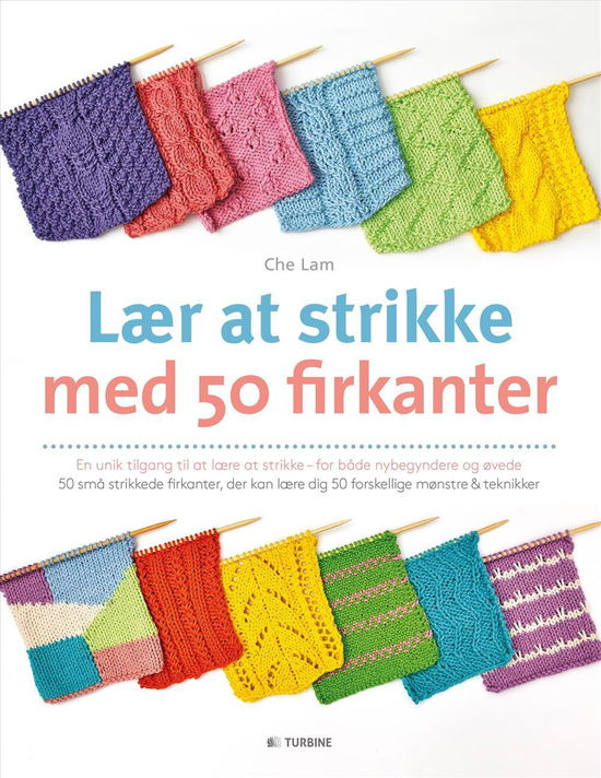 Cover for Che Lam · Lær at strikke med 50 firkanter (Heftet bok) [1. utgave] (2016)