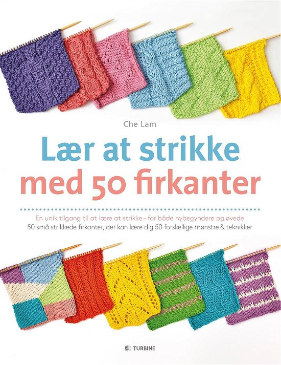 Cover for Che Lam · Lær at strikke med 50 firkanter (Sewn Spine Book) [1º edição] (2016)