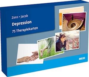 Cover for Christine Zens · Depression: 75 Therapiekarten. Kartenset mit 75 Karten in stabiler Box, mit 32-seitigem Booklet. Kartenformat 16,5 x 24 cm. (Beltz Therapiekarten) (Book) (2022)