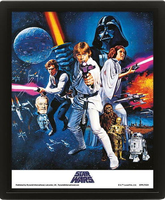 Cover for Star Wars: Pyramid · New Hope One Sheet - Framed 25X20 Cm (3D Lenticular Print / Stampa) (MERCH)