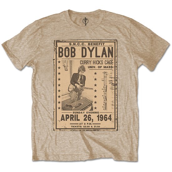 Bob Dylan Unisex T-Shirt: Flyer - Bob Dylan - Mercancía - Sony Music - 5055295378278 - 9 de abril de 2015