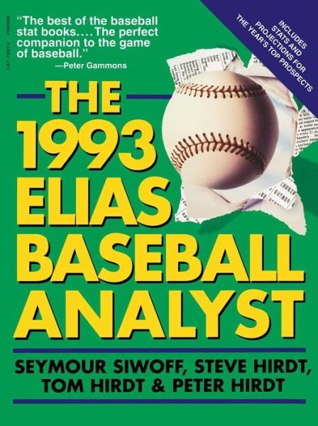 Cover for Seymour Siwoff · 1993 Elias Baseball Analyst (Taschenbuch) [First Edition, First Printing edition] (1993)