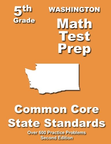 Cover for Teachers' Treasures · Washington 5th Grade Math Test Prep: Common Core Learning Standards (Paperback Book) (2013)