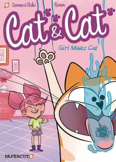 Cover for Christophe Cazenove · Cat and Cat #1: Girl Meets Cat (Hardcover Book) (2020)