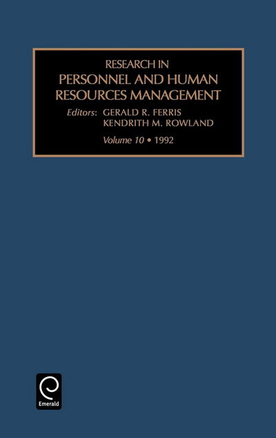 Cover for Ferris · Research in Personnel and Human Resources Management - Research in Personnel and Human Resources Management (Hardcover bog) (1992)