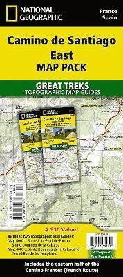 Cover for National Geographic Maps · Camino de Santiago East Map Map Pack Bundle: 2 map set - National Geographic Great Treks (Landkarten) (2024)