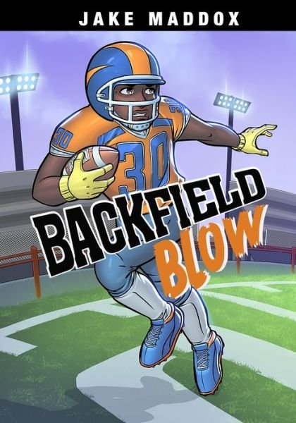 Cover for Jake Maddox · Backfield Blow (Hardcover Book) (2021)