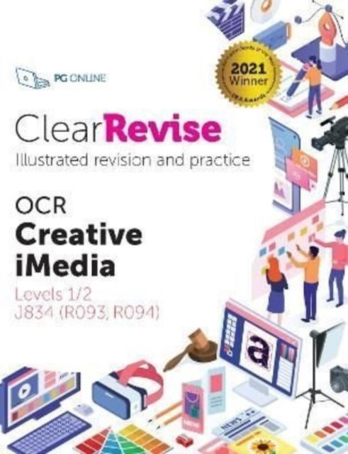 Cover for ClearRevise OCR Creative iMedia Levels 1/2 J834 (Taschenbuch) [Large type / large print edition] (2022)