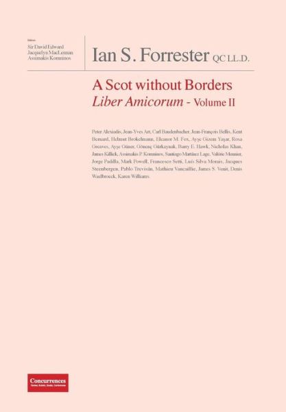 Cover for David Edward · IAN S. FORRESTER QC LL.D. A Scot without Borders Liber Amicorum - Volume II (Hardcover Book) (2015)