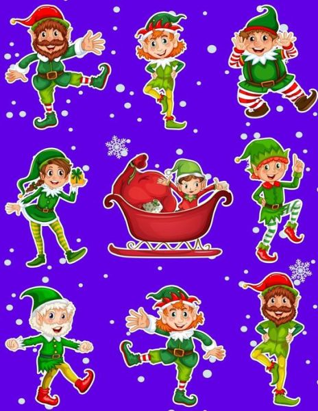 Cover for Fat Dog Journals · Christmas Holiday Sticker Album Dancing Elves (Paperback Book) (2017)