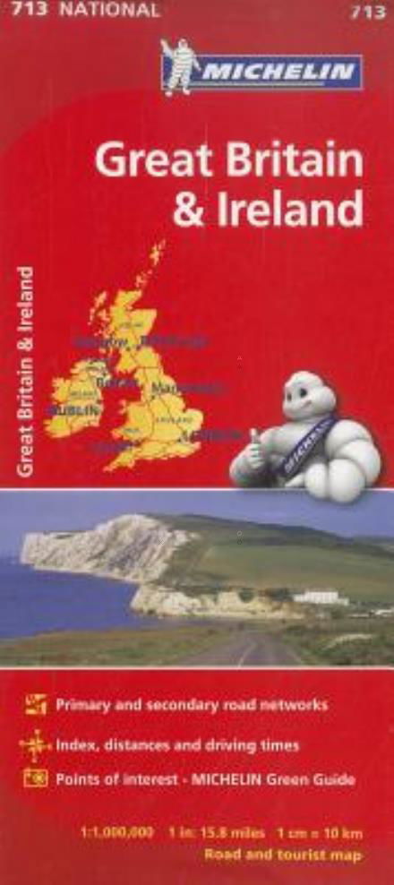 Great Britain & Ireland 2023 - Michelin National Map 713 - Michelin - Bøker - Michelin Editions des Voyages - 9782067170278 - 16. mars 2023