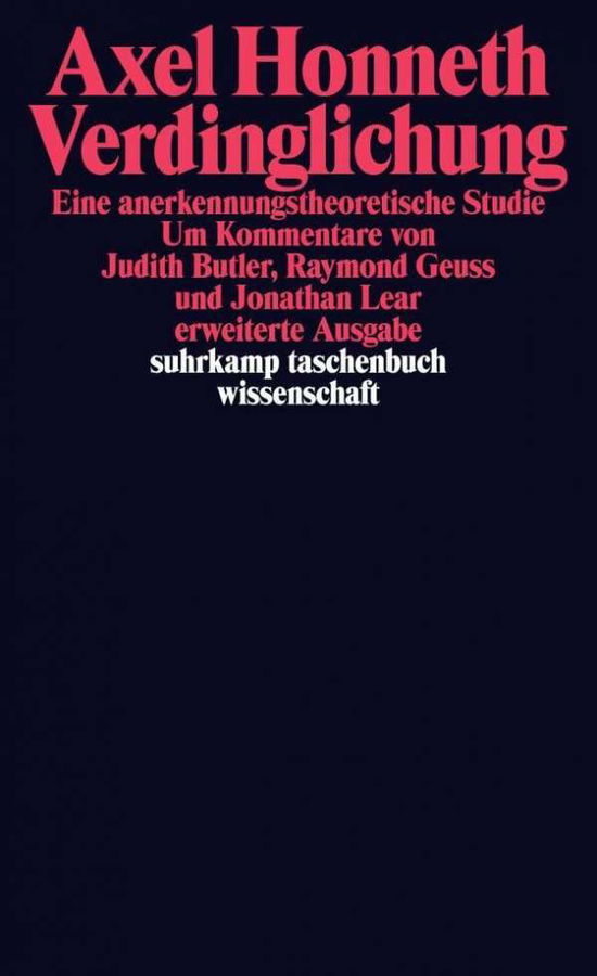 Suhrk.TB Wi.2127 Honneth.Verdinglichung - Axel Honneth - Books - - 9783518297278 -