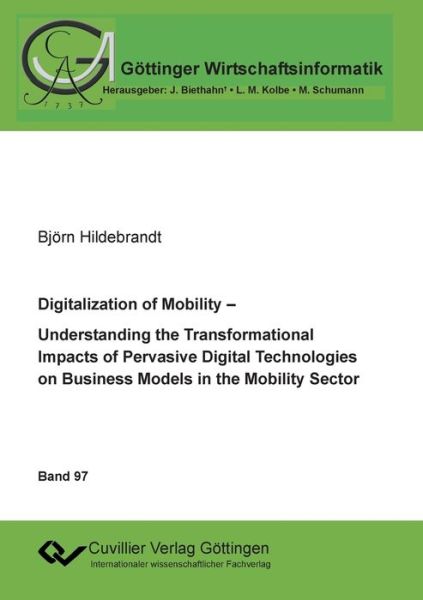 Cover for Bjoern Hildebrandt · Digitalization of Mobility (Paperback Book) (2018)