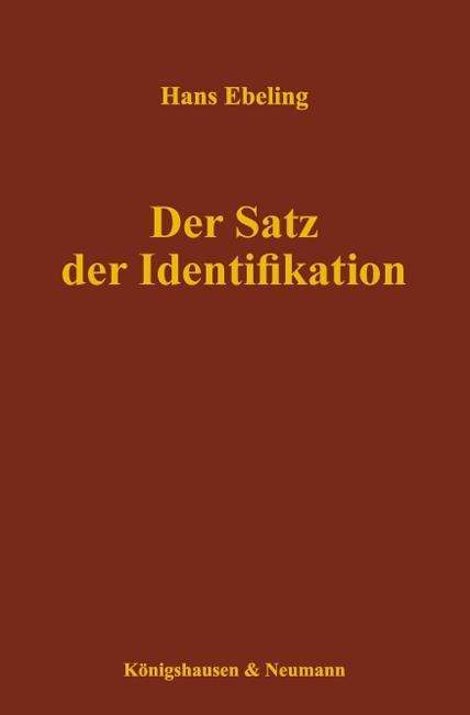 Cover for Ebeling · Satz der Identifikation (Buch)