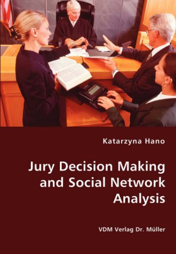 Cover for Katarzyna Hano · Jury Decision Making and Social Network Analysis (Paperback Book) (2008)