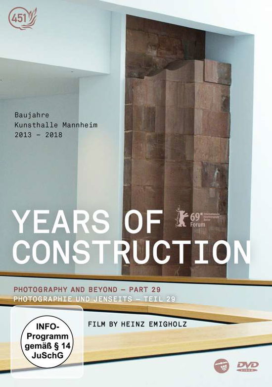 Cover for Heinz Emigholz · Years of Construction (DVD) (2019)