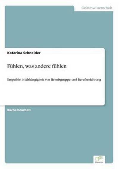 Cover for Pfeiffer · Fühlen, was andere fühlen (Bok) (2015)