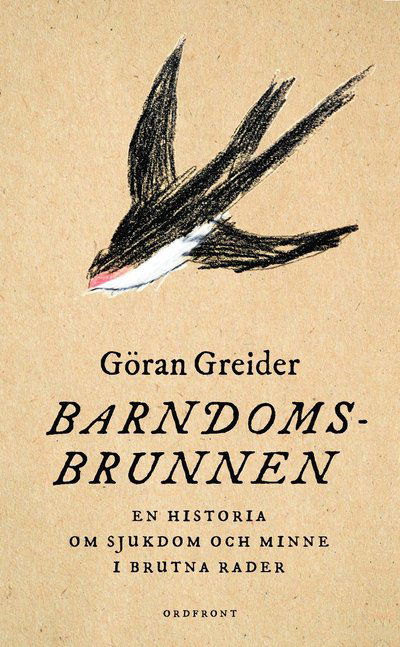 Cover for Göran Greider · Barndomsbrunnen : en historia om sjukdom och minne i brutna rader (Paperback Book) (2023)