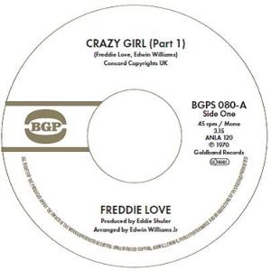 Cover for Freddie Love · Crazy Girl (Part 1) / Crazy Girl (Part 2) (LP) (2025)