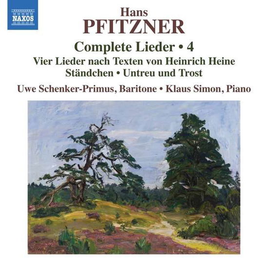 Cover for Schenker-primus / Simon · Hans Pfitzner: Complete Lieder Vol. 4 - Vier Lieder Nach Texten Von Heinrich Heiner / Standchen / Untreu Und Trost (CD) (2021)