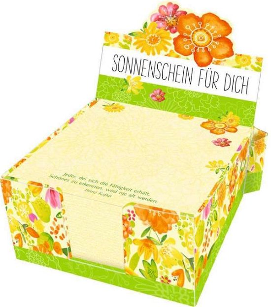 Cover for Zettelkästchen · Zettelkästchen - Sonnenschein für dich (Book)