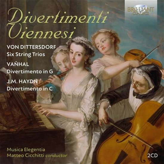 Cover for Musica Elegentia / Matteo Cicchitti · Divertimenti Viennesi: Von Dittersdorf. Vanhal &amp; J.M. Haydn (CD) (2020)
