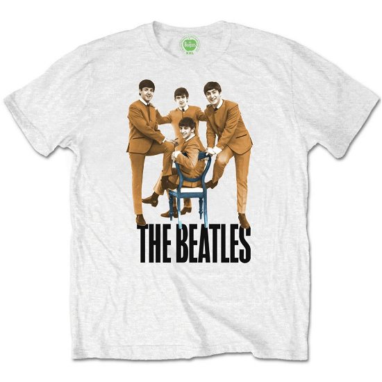 Cover for The Beatles · The Beatles Unisex T-Shirt: Chair (T-shirt) [size S] [White - Unisex edition]