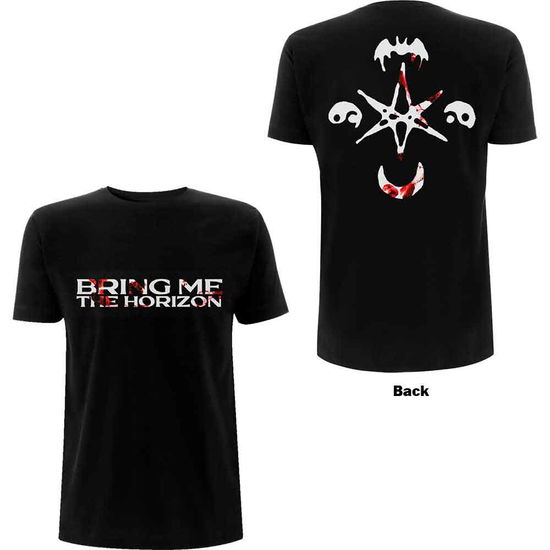 Bring Me The Horizon Unisex T-Shirt: Symbols (Back Print) - Bring Me The Horizon - Merchandise -  - 5056187754279 - November 16, 2021