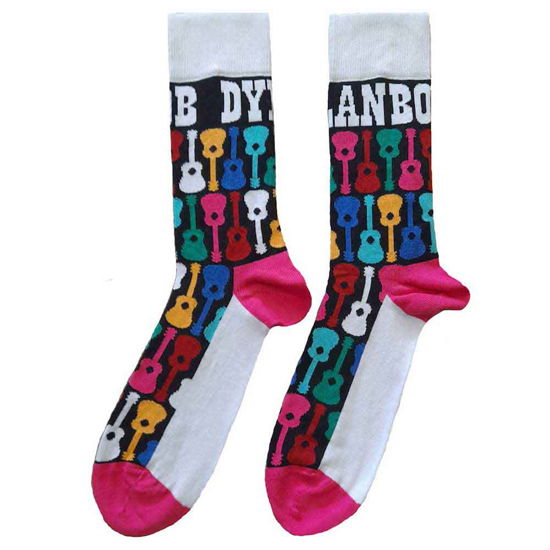 Bob Dylan Unisex Ankle Socks: Guitar Pattern (UK Size 7 - 11) - Bob Dylan - Merchandise -  - 5056561028279 - 