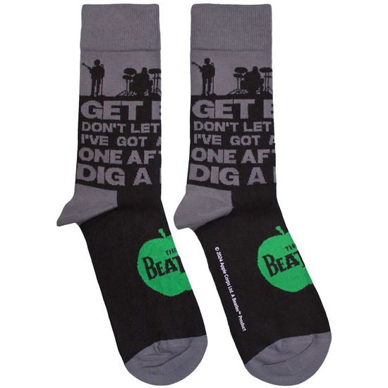 The Beatles Unisex Ankle Socks: Rooftop Silhouettes & Apple - The Beatles - Merchandise -  - 5056737265279 - July 16, 2024