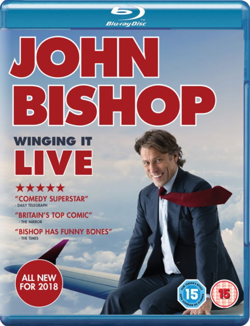 Cover for John Bishop Winging It Live · John Bishop - Winging It Live (Blu-Ray) (2018)