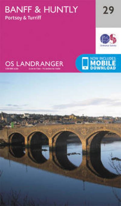 Cover for Ordnance Survey · Banff &amp; Huntly, Portsoy &amp; Turriff - OS Landranger Map (Kort) [February 2016 edition] (2016)